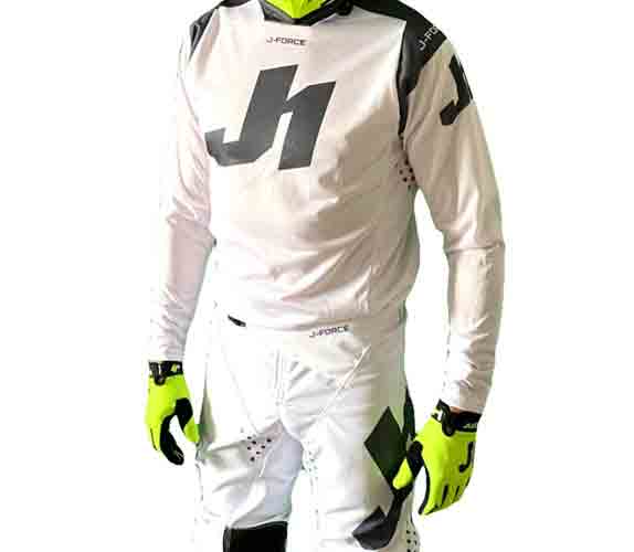 CONJUNTO MOTOCROSS JUST 1 BLANCO TALLE 28/30 [J00036]